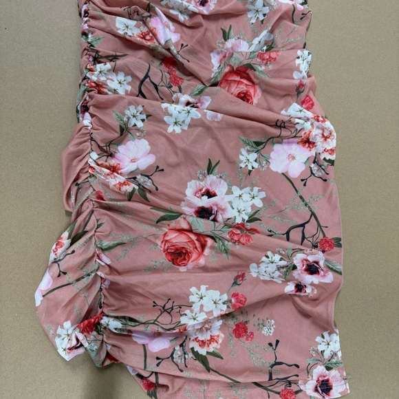 🌺SALE FLORAL MESH BODYCON MIDI DRESS - Picture 6 of 9